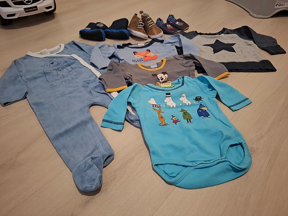Lasten vaatteet 68/74 Moomin, Name it, Lindex, Disney