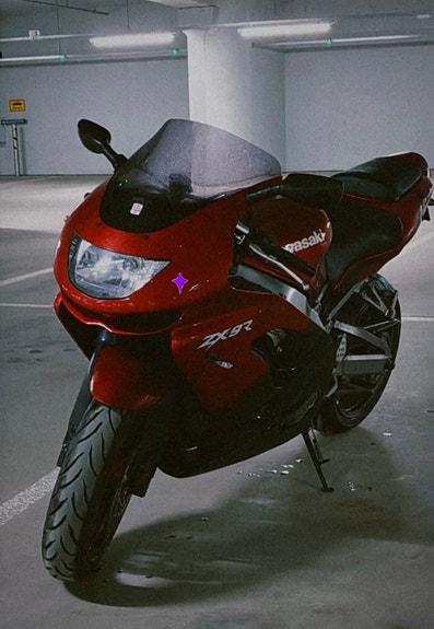Vuokrataan moottoripyörä Kawasaki ZX9R 2003