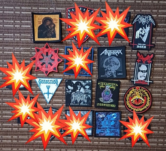 Patches black death metal each