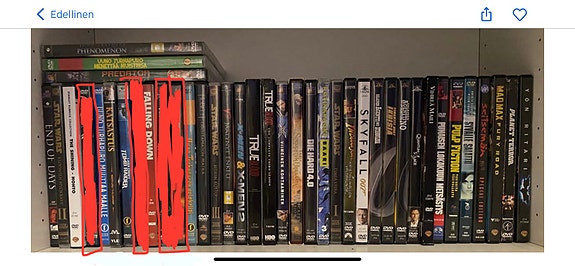 DVD levyjä.