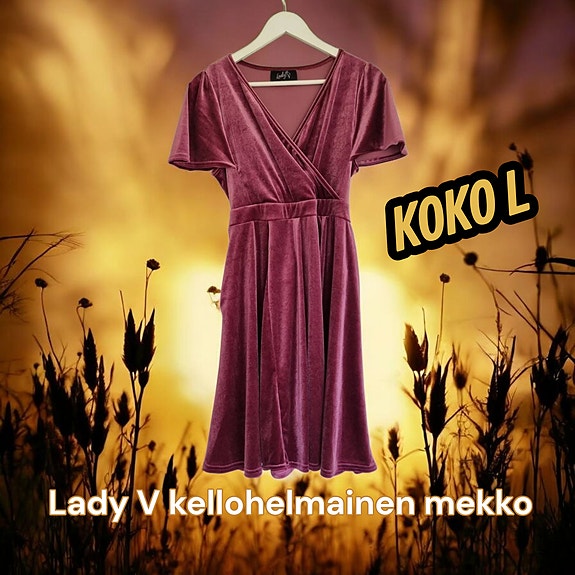Lady V kellohelmainen mekko koko L
