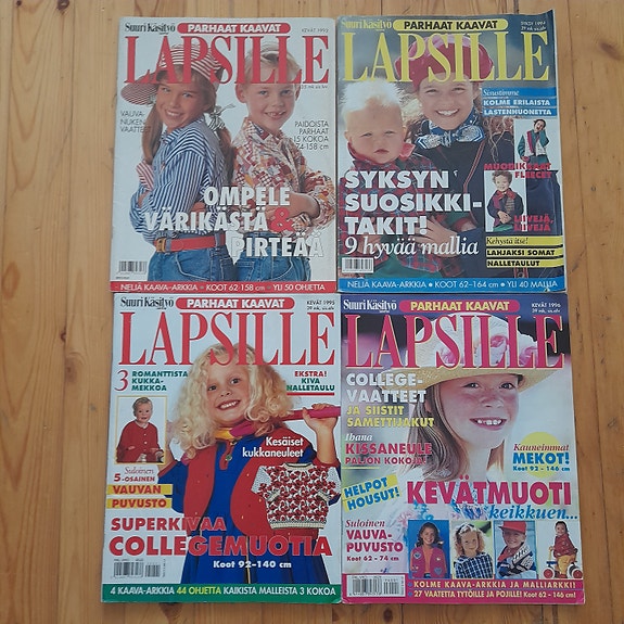 Suuri Käsityö Parhaat kaavat lapsille v.-93, -94, -95 ja -96