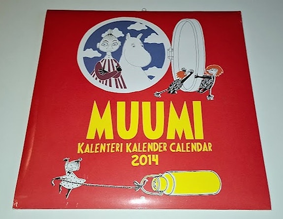 Muumi  kalenteri/puupostikortti/peltikyltti/taulu ym.