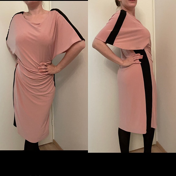 Frank Lyman pink and black dress size 40, L