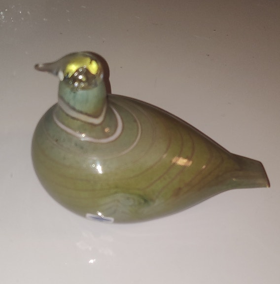 Iittala Toikka Lintu lasilintu vihreä