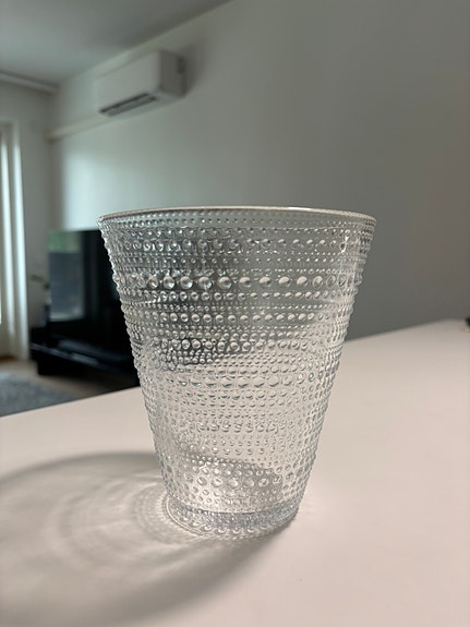 Iittala. Kastehelmi kirkas maljakko