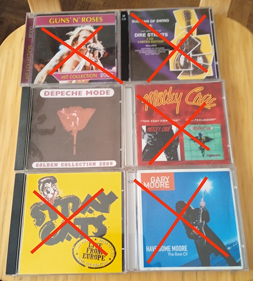 Cd-levyt,katso lista