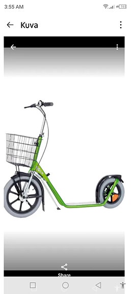 Esla potkulauta 4102 uusi vihreä