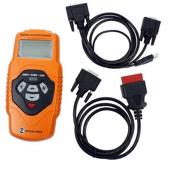 Quiklynx OBD II V Tester Scanner T55. Mukaan MB Pistoke.