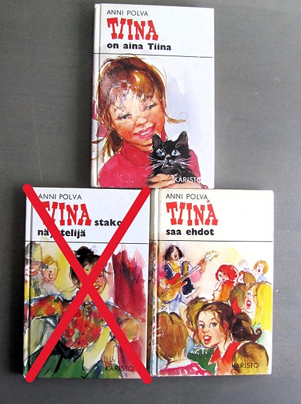 2 kpl Anni Polva Tiina -kirjaa