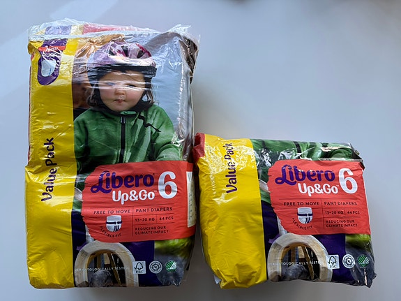 Libero Up&Go housuvaippoja, koko 6 (13-20kg) 65kpl