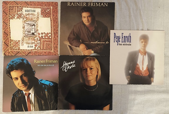 LP levyt Rainer Friman, Pepe Enroth, Värttinä, Hanna Ekola