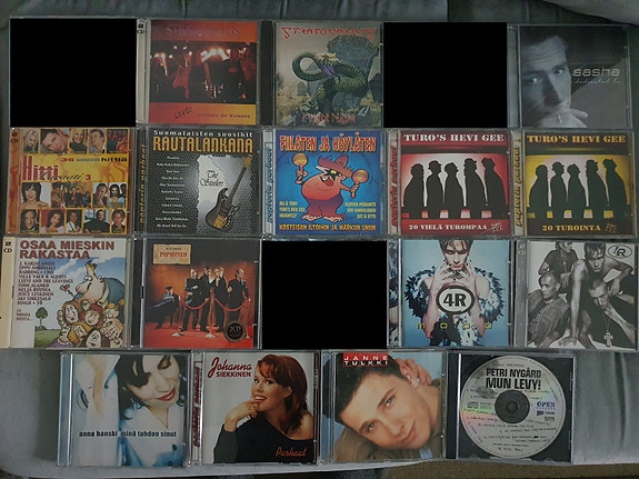 CD-levyjä (Eurodance, Suomipop, Rock)