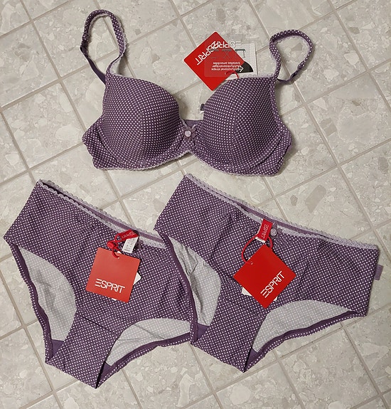 Uusi setti rintaliivit 70B + 2x hipster XS-S