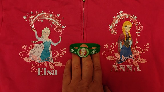 Pinkki 130 cm Jumpsuit Disney Frozen + Elsa ranneke
