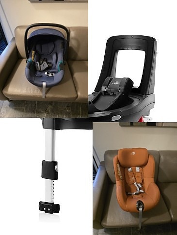 Britax Römer turvakaukalo, turvaistuin ja näiden jalusta