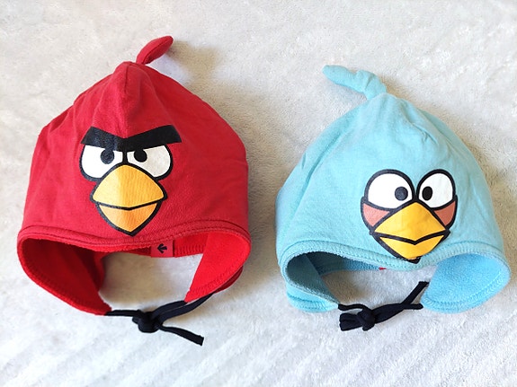Hyväkuntoiset Angry Birds hatut, koko One size