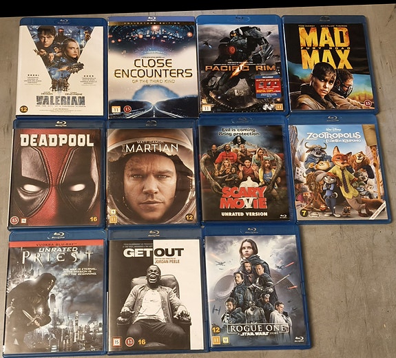 Blu-Ray elokuvia
