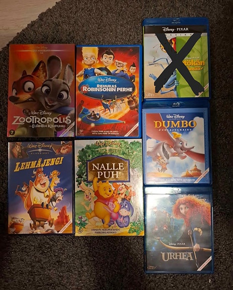 Disneyn klassikoita (dvd/blue ray)