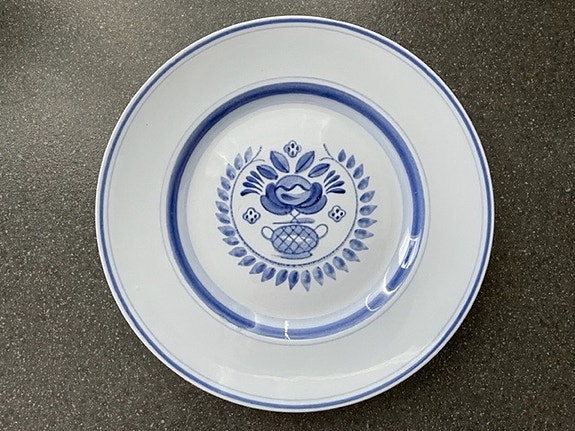 Arabia Blue Rose -lautanen 26,5 cm