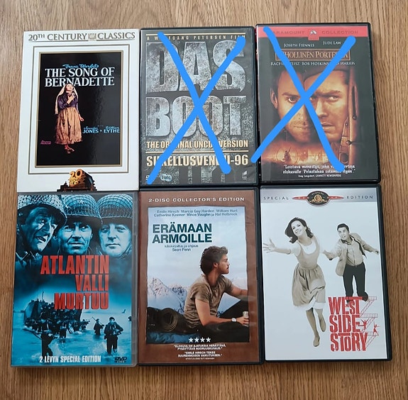 DVD Elokuvia - Vihollinen porteilla ja Atlantin valli murtuu yms.