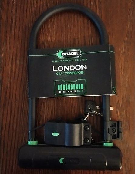 Polkupyörän U-lukko Citadel London CU 170/230/L/B