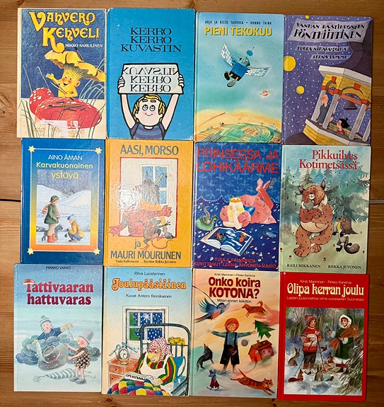 Lasten kirjoja x12 1-3€/kpl