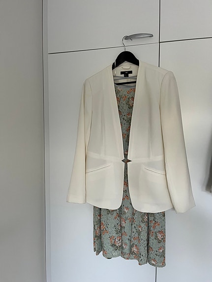 Valkoinen bleiseri L-XL