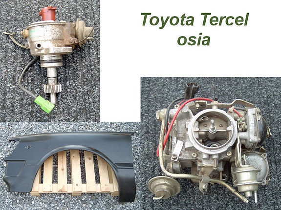 Toyota Tercel 1978 - 1988 varaosia