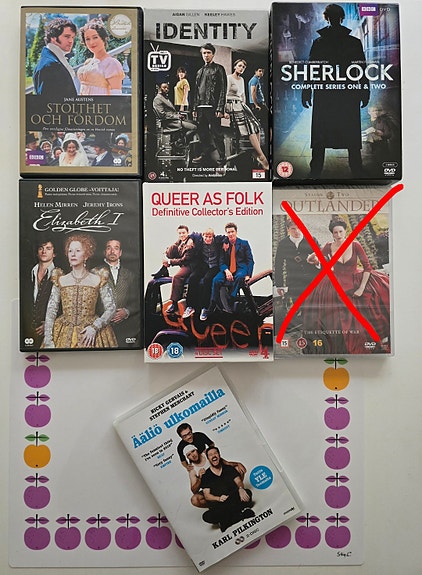 DVD sarjoja ja minisarjoja