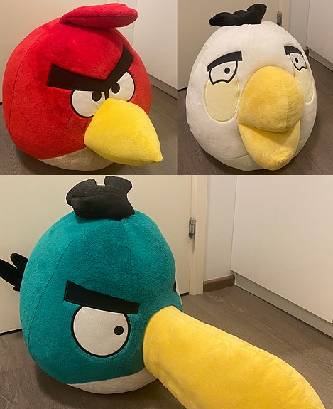 Isot Angry Birds pehmot 3kpl