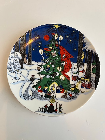 Myydään Muumi Joulu seinälautanen