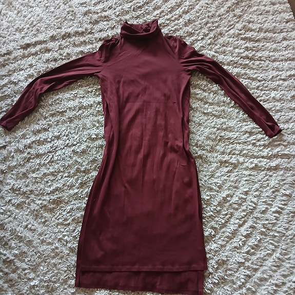 Zara Ohut pitkä paita tai mekko M Violetti Pitkähihainen