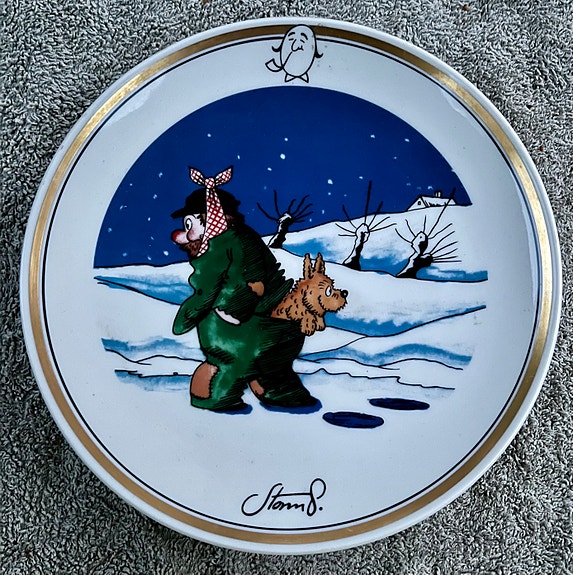 Seinälautanen, Motiv nr. 1., To venner, Royal Copenhagen