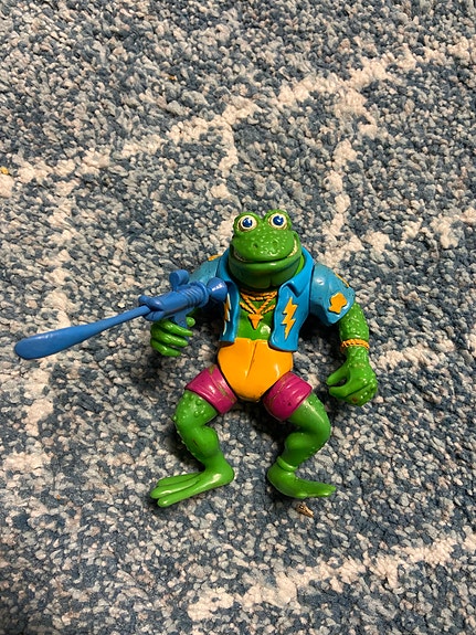 Turtles figuureja ja korttipeli