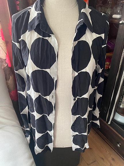 Marimekko silkkipaita gabro pienet kivet