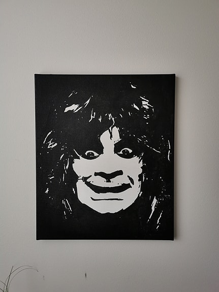 Uusi Ozzy Osbourne taulu/akryylimaalaus