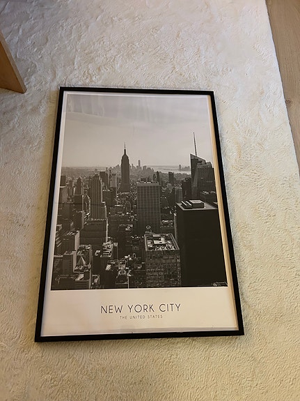 New York City posteri ja kehykset