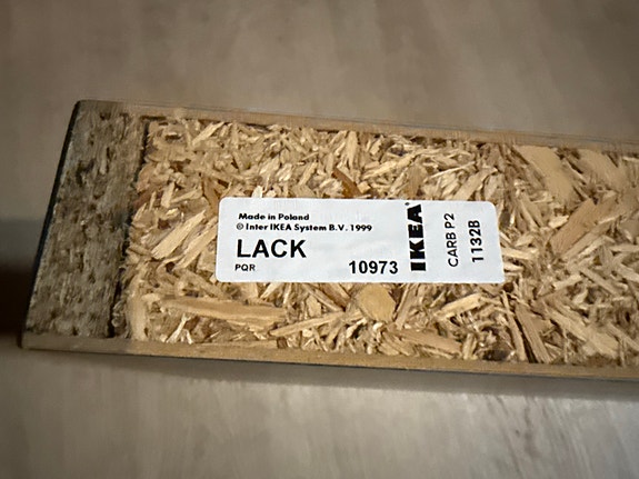 LACK seinähylly