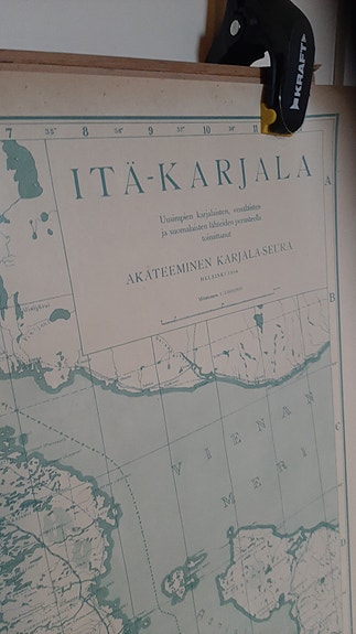 Itä-Karjalan kartta 1934