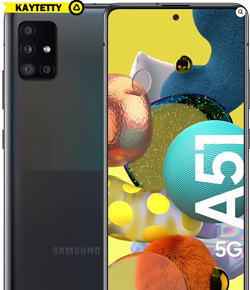 Samsung Galaxy A51 5G -älypuhelin, 128Gt, musta, käytetty (Takuu 12kk)