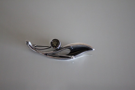 Erik Granit rintakoru, rintaneula, hopea, vintage, 1962, Helsinki