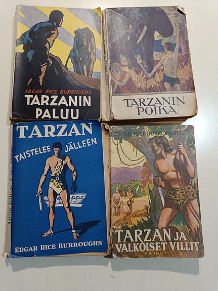 Vanhoja Tarzan kirjoja