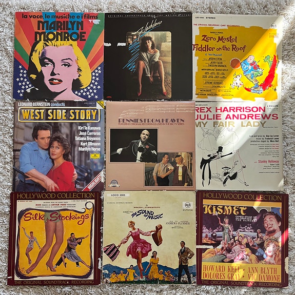 Elokuvamusiikkia vinyylinä: Marilyn Monroe, West Side Story, Silk Stockings ym.