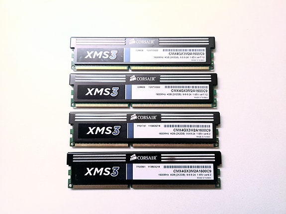 Corsair XMS3 8GB (4 X 2GB) PC3-12800 DDR3 1600MHz SDRAM muistikortti