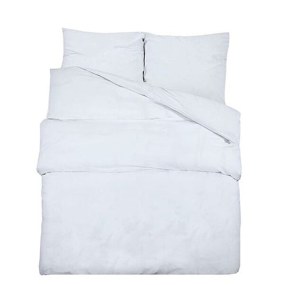 vidaXL Pussilakanasetti valkoinen 260x240 cm puuvilla(sku136164