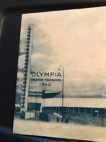 Olympia Helsinki-Malmi 1940 Kirjekuori kulkematon!