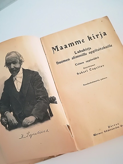 Maamme kirja v. 1922 Sakari Topelius retro