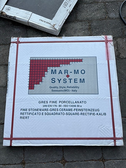 Mar-Mo System Gres Fine Porcellanato lattialaatat 21x24 cm valkoinen