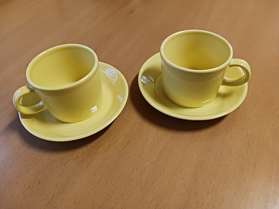 Iittala teema kupit ja aluslautaset